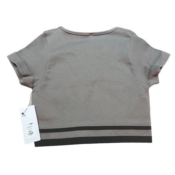 Women's NWT Fashion Nova Effortless Celestine‎ Ribbed Performance Crop Top S - Picture 3 of 6